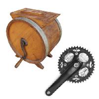 Pixwords The image with wheel, tool, object, handle, spin, wood Ken Backer - Dreamstime