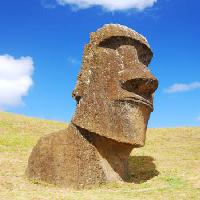 Pixwords The image with stone, statue, easter, island, sky, head, body Peter Marble - Dreamstime